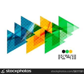 Vector light geometric compositions isolated on white background. Business brochure or presentation design