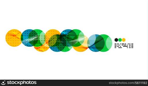 Vector light geometric compositions isolated on white background. Business brochure or presentation design