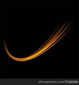 vector light glowing effect on isolated background