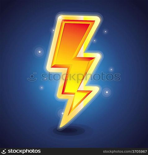 Vector lightning symbol