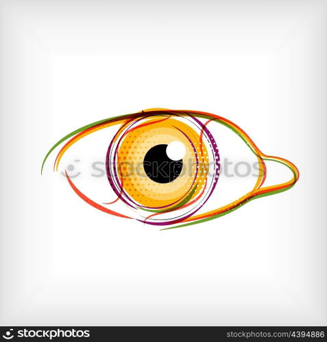Vector lines eye vector concept
