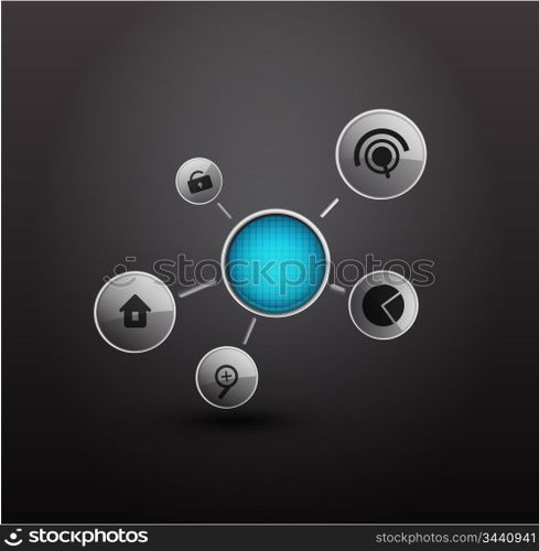 Vector login background