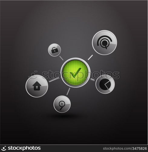 Vector login background