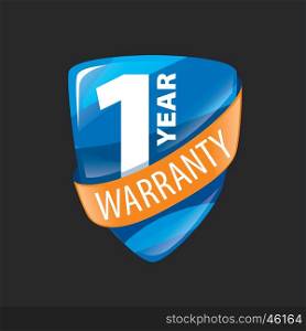 vector logo 10 years warranty. logo 10 years warranty. Vector illustration of icon