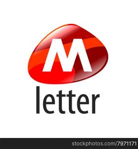 vector logo abstract form the letter M