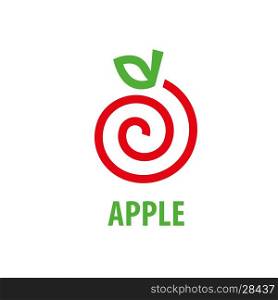 vector logo apple. Template design logo apple. Vector illustration of icon