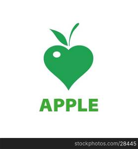 vector logo apple. Template design logo apple. Vector illustration of icon