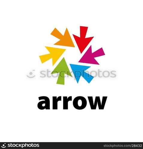 vector logo arrow. Template design logo arrow. Vector illustration of icon