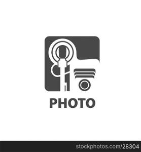 Vector logo camera. logo design template camera. Vector illustration of icon