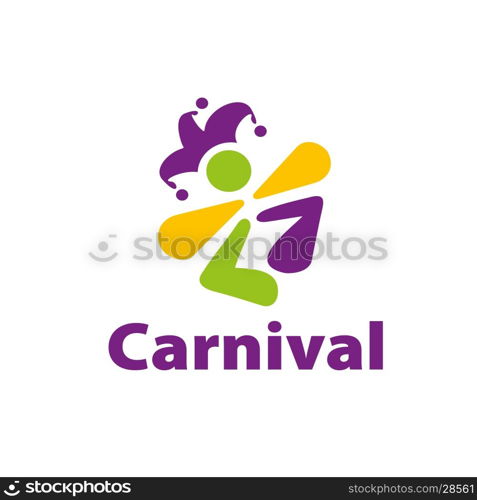 vector logo carnival. template design logo carnival. Vector illustration of icon