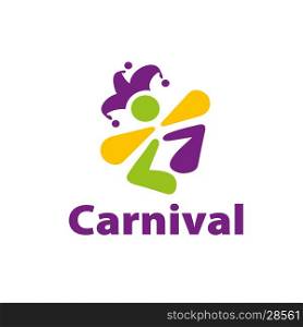 vector logo carnival. template design logo carnival. Vector illustration of icon