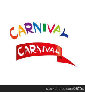 vector logo carnival. template design logo carnival. Vector illustration of icon