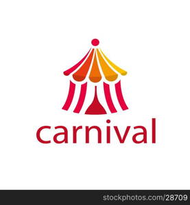 vector logo carnival. template design logo carnival. Vector illustration of icon