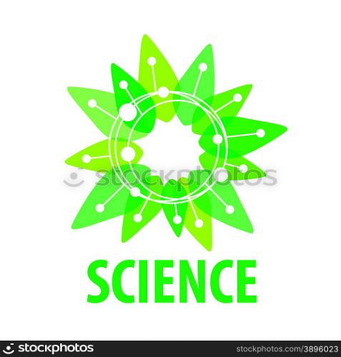 vector logo chip as a green flower