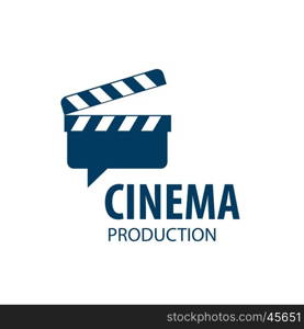 vector logo cinema. vector logo Slate Board for shooting movies