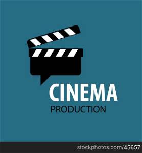 vector logo cinema. vector logo Slate Board for shooting movies
