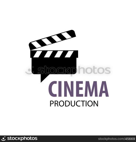 vector logo cinema. vector logo Slate Board for shooting movies