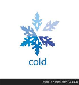 vector logo cold. pattern design logo cold. Vector illustration of icon