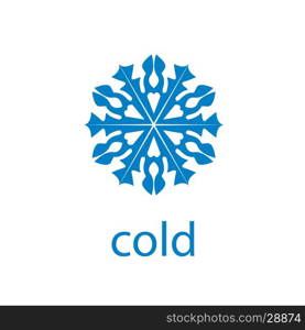 vector logo cold. pattern design logo cold. Vector illustration of icon