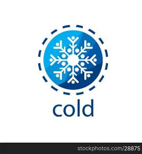 vector logo cold. pattern design logo cold. Vector illustration of icon