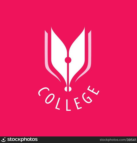 vector logo college. College logo design template. Vector illustration of icon