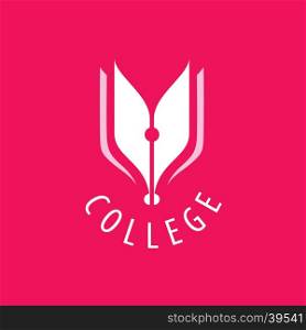 vector logo college. College logo design template. Vector illustration of icon