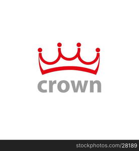 vector logo crown. Crown logo design template. Vector illustration of icon