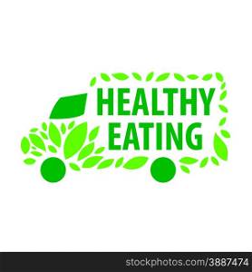 vector logo delivery of healthy eating