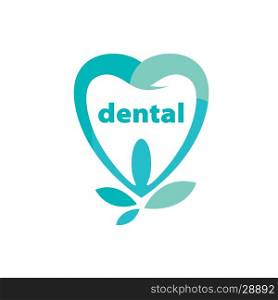 vector logo dental. pattern design logo dental. Vector illustration of icon