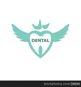 vector logo dental. pattern design logo dental. Vector illustration of icon