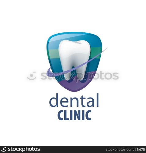 vector logo dental. template design logo dental clinic. Vector illustration of icon
