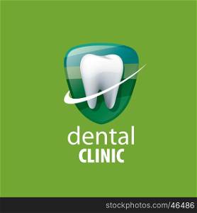 vector logo dental. template design logo dental clinic. Vector illustration of icon