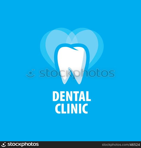 vector logo dental. template design logo dental clinic. Vector illustration of icon