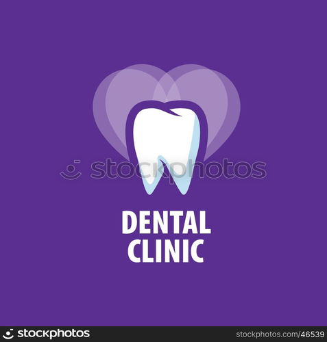 vector logo dental. template design logo dental clinic. Vector illustration of icon