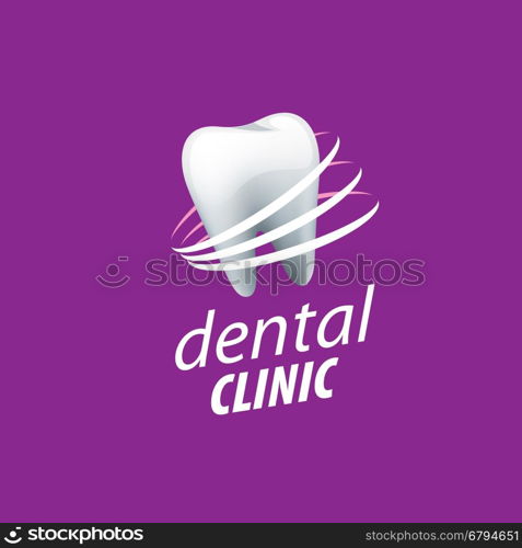 vector logo dental. template design logo dental. Vector illustration of icon