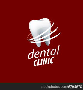 vector logo dental. template design logo dental. Vector illustration of icon