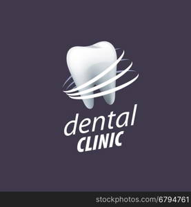 vector logo dental. template design logo dental. Vector illustration of icon