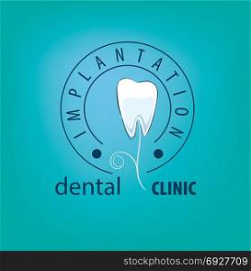 vector logo dentistry. vector logo for the treatment, prevention, and protection of the teeth