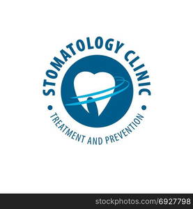 vector logo dentistry. vector logo for the treatment, prevention, and protection of the teeth