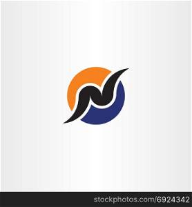 vector logo design letter n symbol