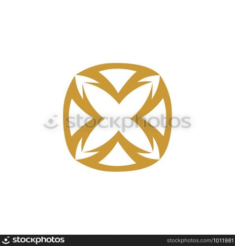 Vector logo design template and vintage emblem in luxury concept