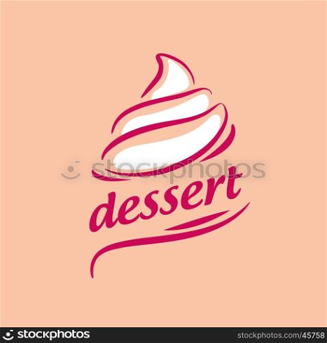 vector logo dessert. logo design template dessert. Vector illustration of icon
