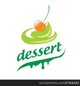 vector logo dessert. template design logo dessert. Vector illustration of icon