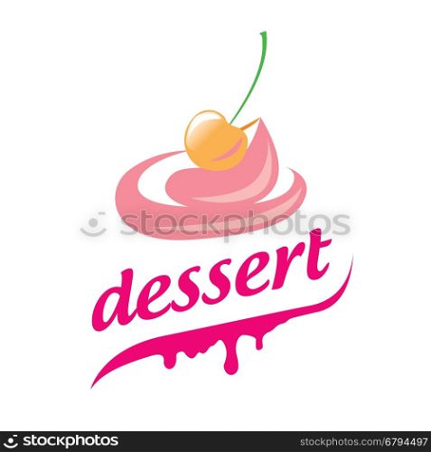 vector logo dessert. template design logo dessert. Vector illustration of icon
