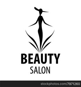 vector logo elegant woman for a salon beauty