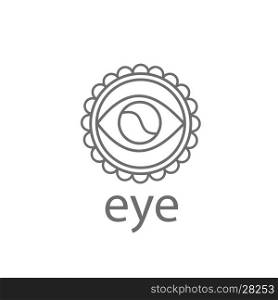 Vector logo eye. logo design template eye. Vector illustration of icon