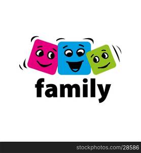 vector logo family. Template design logo family. Vector illustration of icon