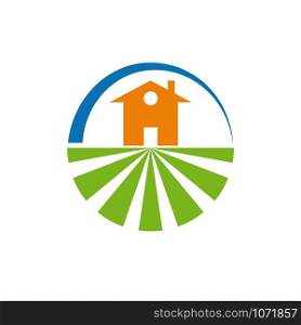 Vector logo farm and housing