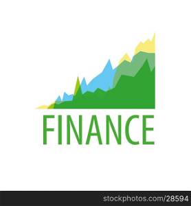 Vector logo finance. Template design logo finance. Vector illustration of icon