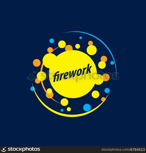 vector logo firework. template design logo firework. Vector illustration of icon